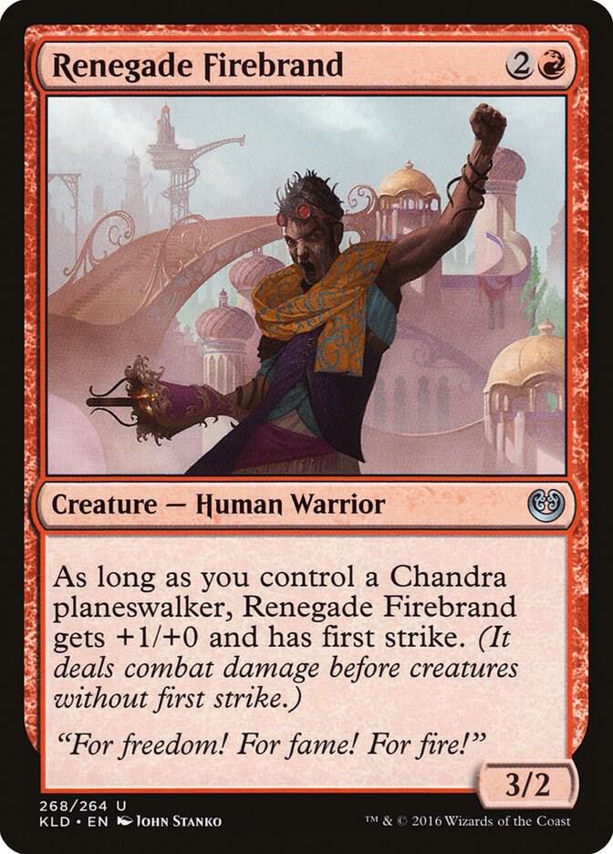 Renegade Firebrand 268 card from Kaladesh