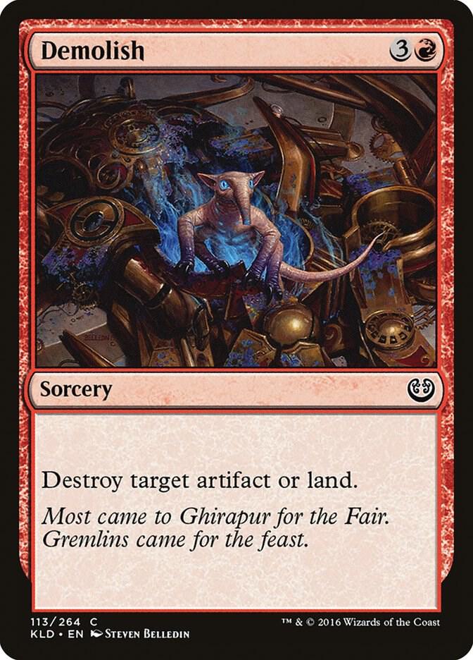 Demolish 113 card from Kaladesh