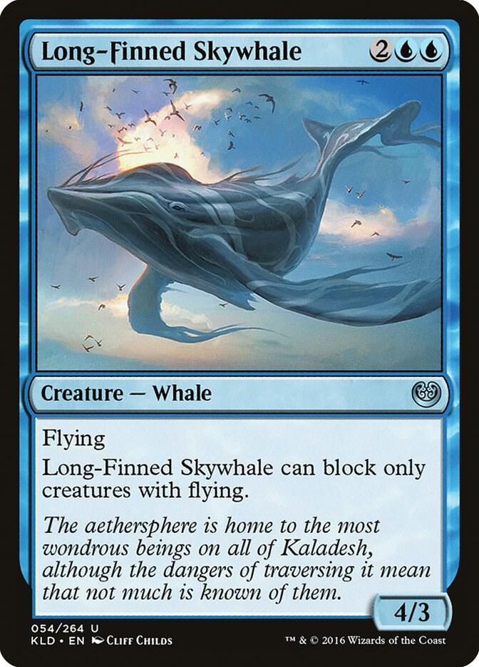 Long-Finned Skywhale 54 card from Kaladesh