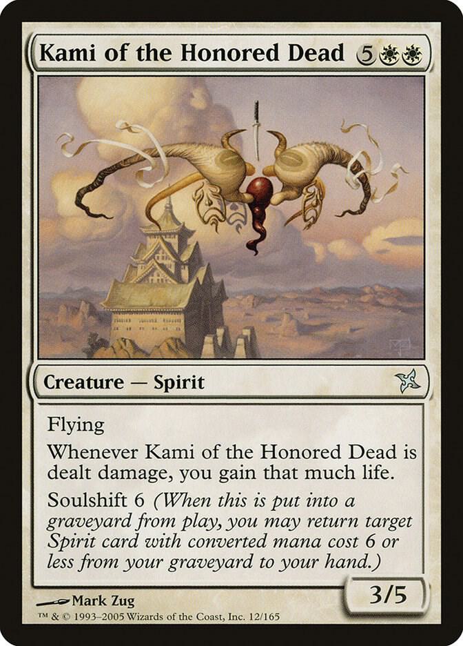 Kami of the Honored Dead 12 card from Betrayers of Kamigawa