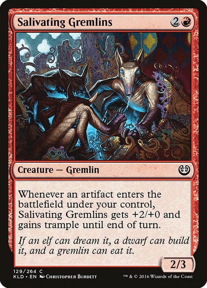 Salivating Gremlins 129 card from Kaladesh