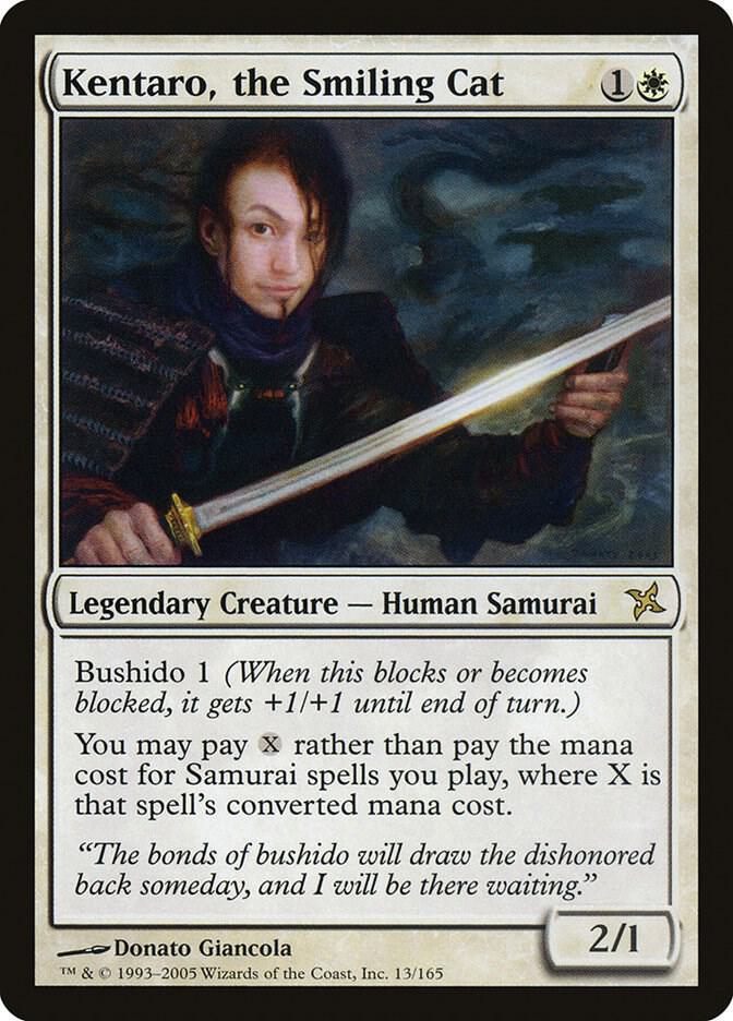 Kentaro, the Smiling Cat 13 card from Betrayers of Kamigawa