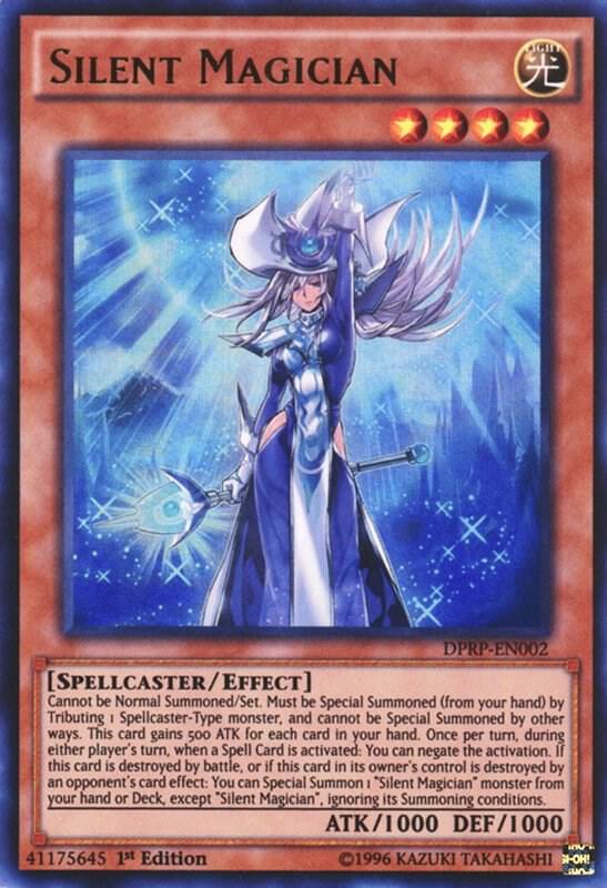 Silent Magician DPRP-EN002 card from Duelist Pack: Rivals of the Pharaoh