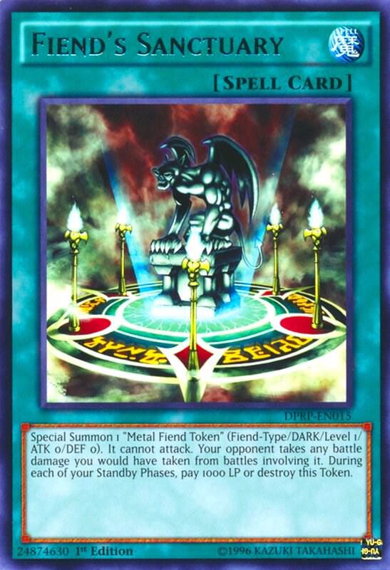 Fiend's Sanctuary DPRP-EN015 card from Duelist Pack: Rivals of the Pharaoh
