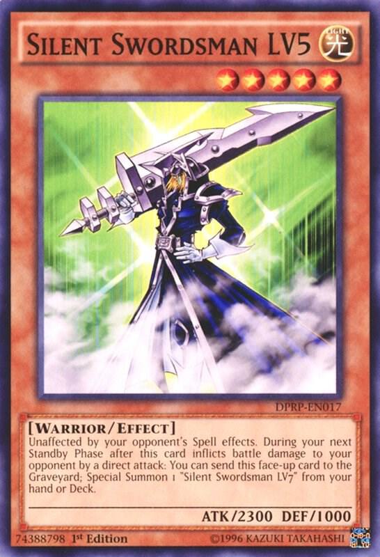 Silent Swordsman LV5 DPRP-EN017 card from Duelist Pack: Rivals of the Pharaoh