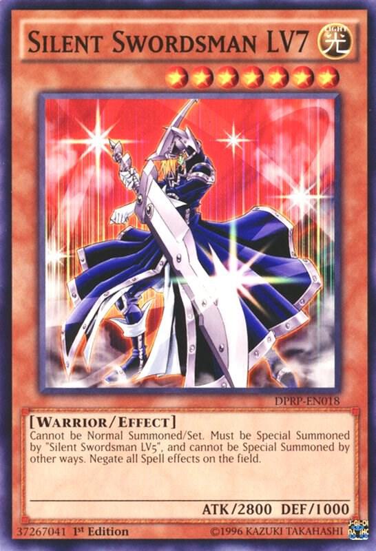 Silent Swordsman LV7 DPRP-EN018 card from Duelist Pack: Rivals of the Pharaoh