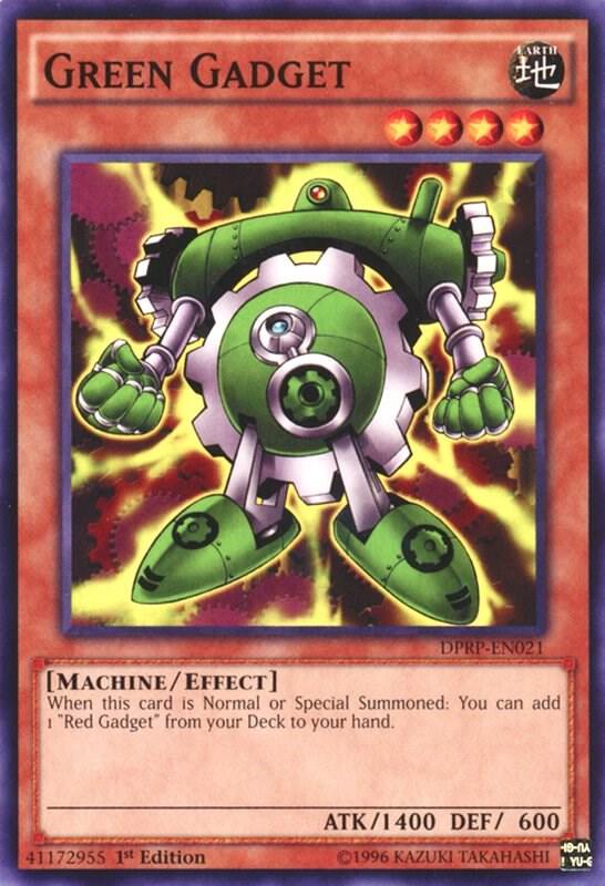 Green Gadget DPRP-EN021 card from Duelist Pack: Rivals of the Pharaoh