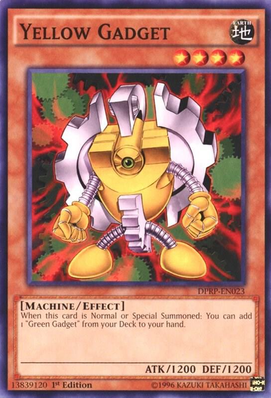 Yellow Gadget DPRP-EN023 card from Duelist Pack: Rivals of the Pharaoh