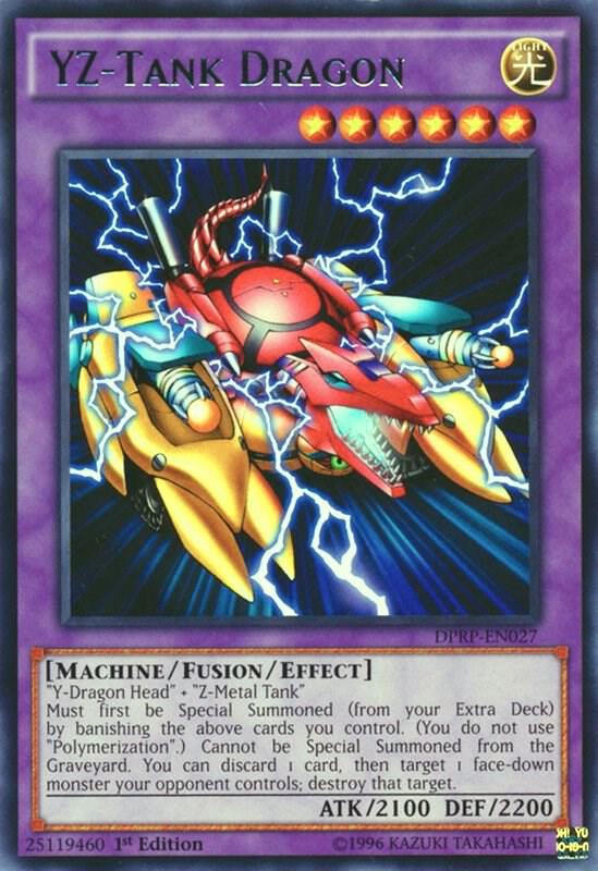 YZ-Tank Dragon DPRP-EN027 card from Duelist Pack: Rivals of the Pharaoh