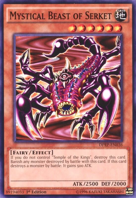 Mystical Beast of Serket DPRP-EN036 card from Duelist Pack: Rivals of the Pharaoh