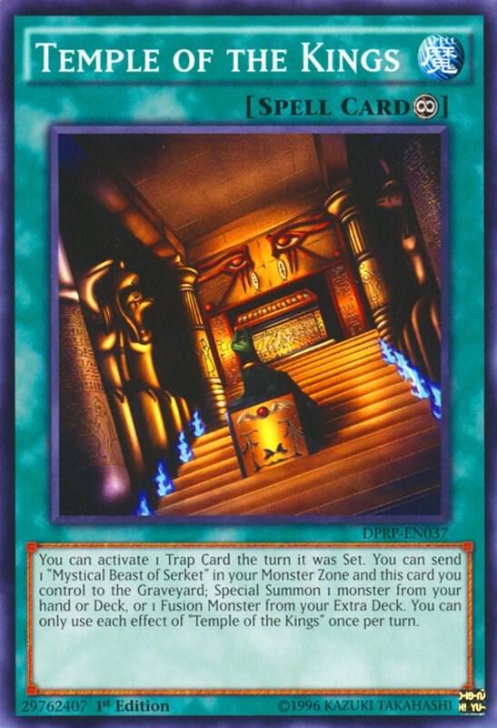 Temple of the Kings DPRP-EN037 card from Duelist Pack: Rivals of the Pharaoh