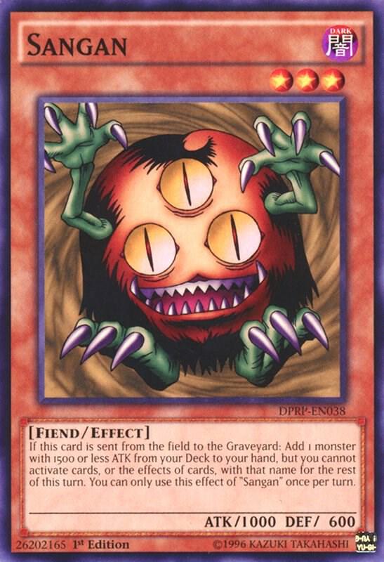 Sangan DPRP-EN038 card from Duelist Pack: Rivals of the Pharaoh