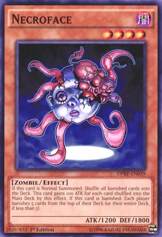 Necroface DPRP-EN039 card from Duelist Pack: Rivals of the Pharaoh
