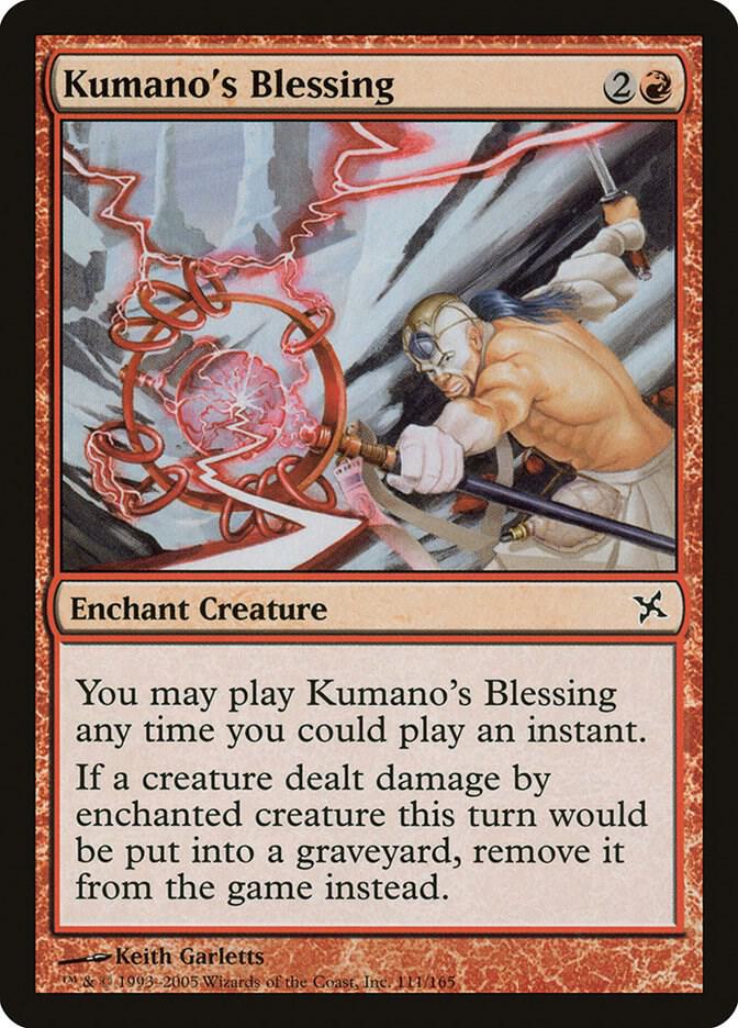 Kumano's Blessing 111 card from Betrayers of Kamigawa