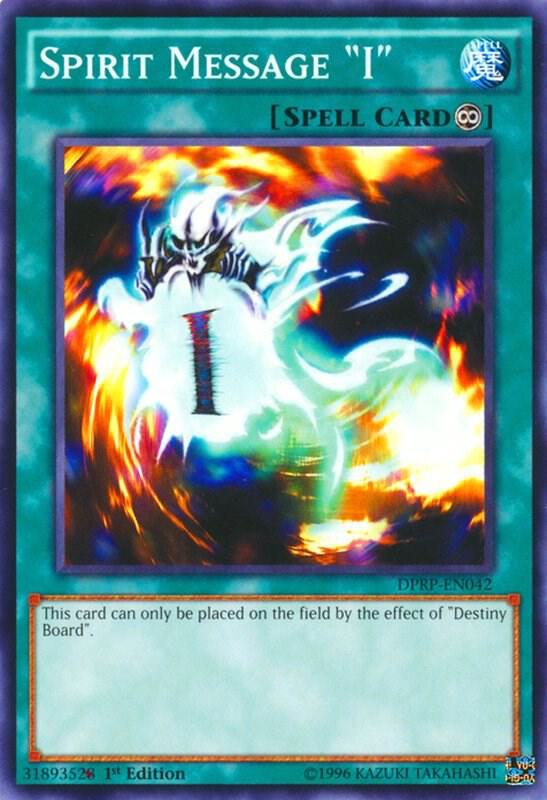 Spirit Message "I" DPRP-EN042 card from Duelist Pack: Rivals of the Pharaoh