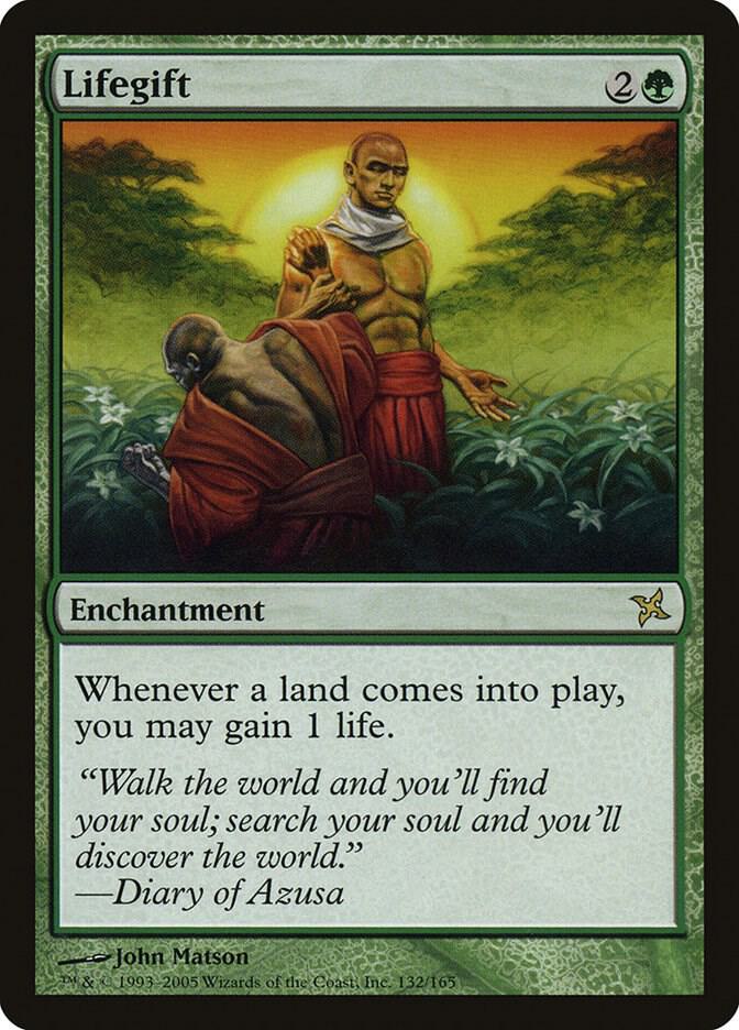 Lifegift 132 card from Betrayers of Kamigawa
