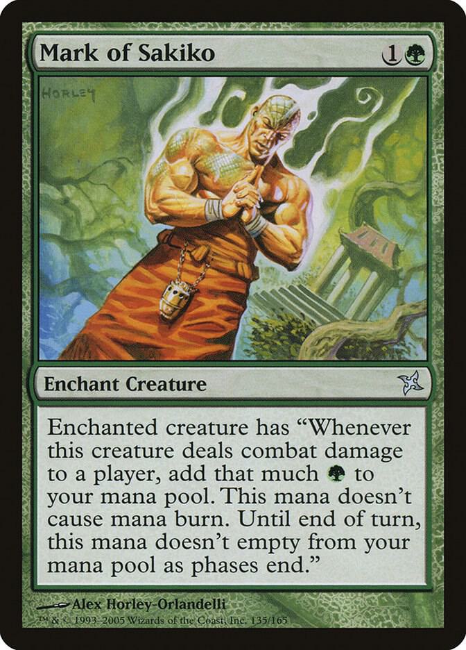 Mark of Sakiko 135 card from Betrayers of Kamigawa