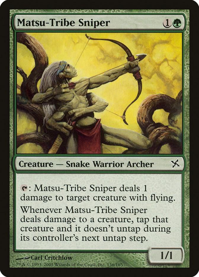 Matsu-Tribe Sniper 136 card from Betrayers of Kamigawa