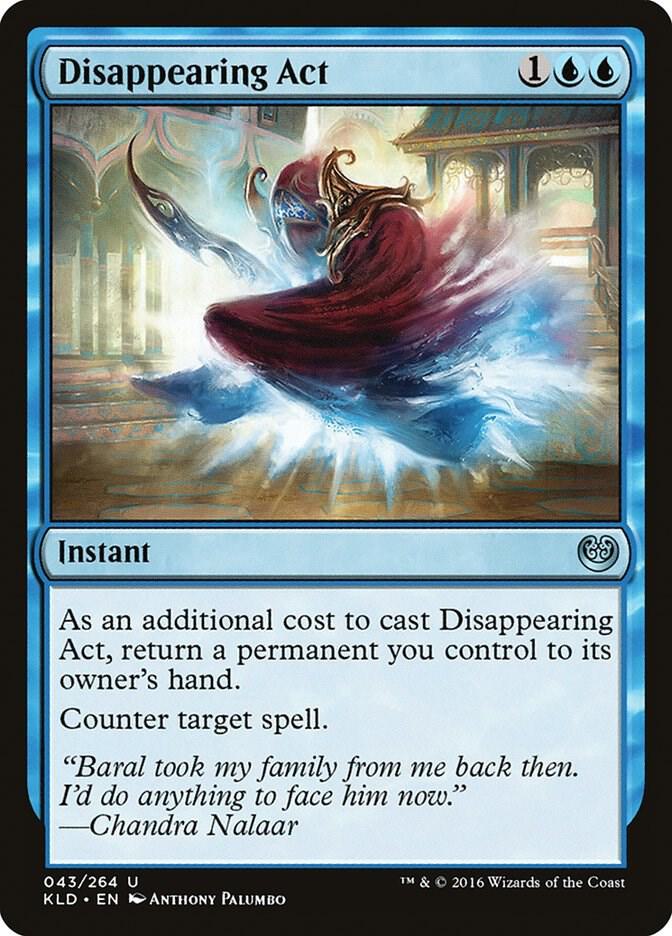 Disappearing Act 43 card from Kaladesh