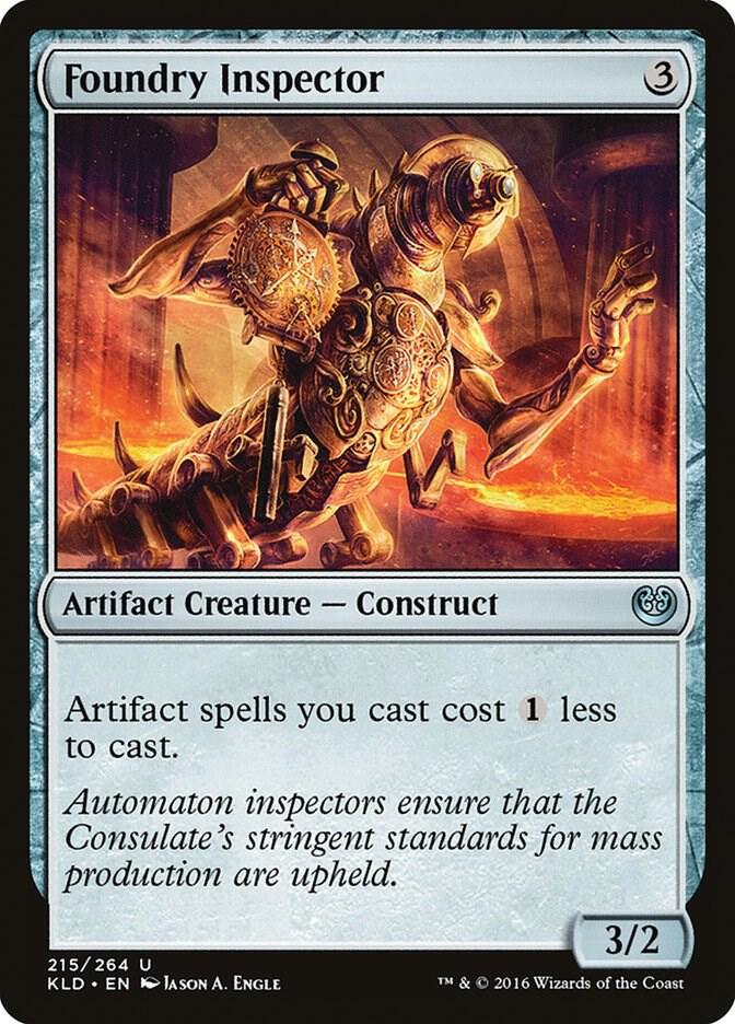 Foundry Inspector 215 card from Kaladesh