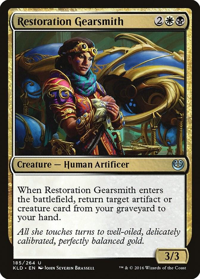 Restoration Gearsmith 185 card from Kaladesh