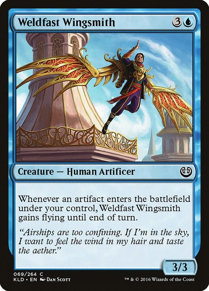 Weldfast Wingsmith 69 card from Kaladesh