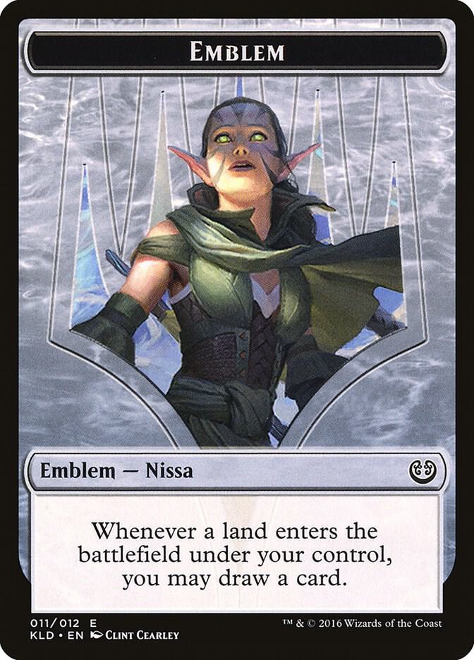 Emblem - Nissa, Vital Force 11 card from Kaladesh
