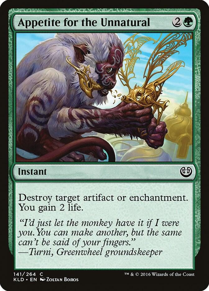 Appetite for the Unnatural 141 card from Kaladesh