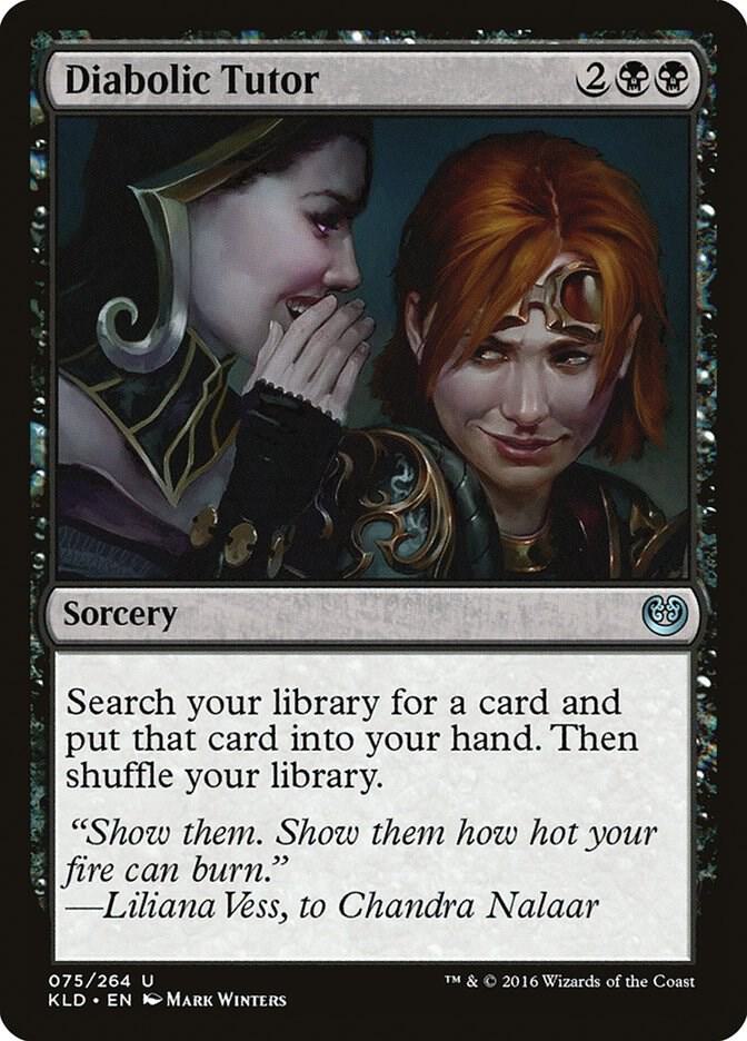 Diabolic Tutor 75 card from Kaladesh
