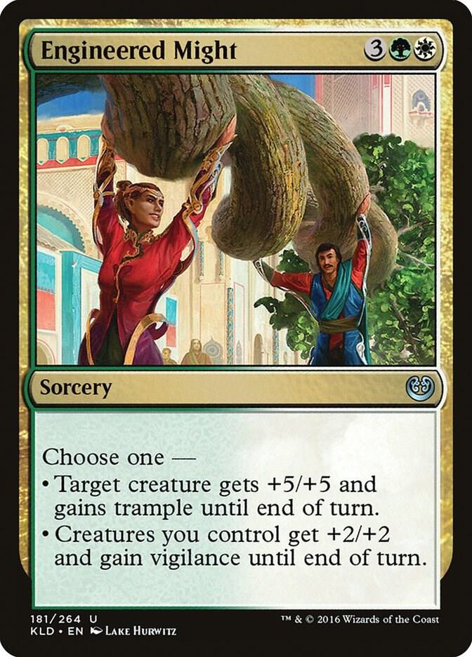 Engineered Might 181 card from Kaladesh