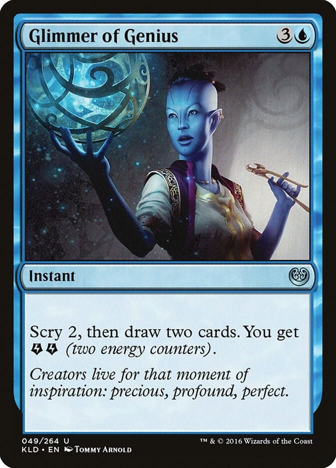 Glimmer of Genius 49 card from Kaladesh
