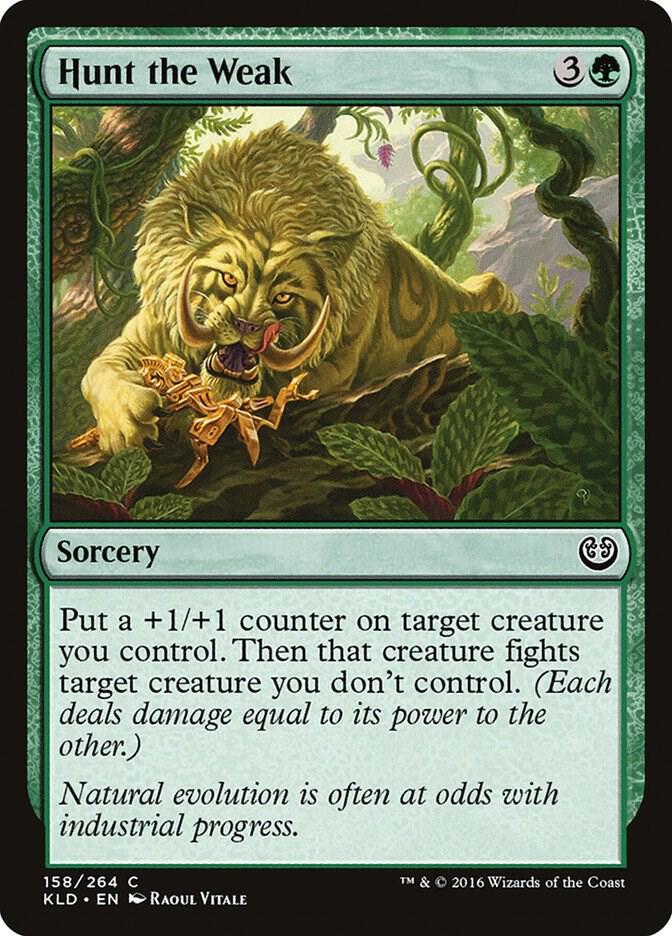 Hunt the Weak 158 card from Kaladesh
