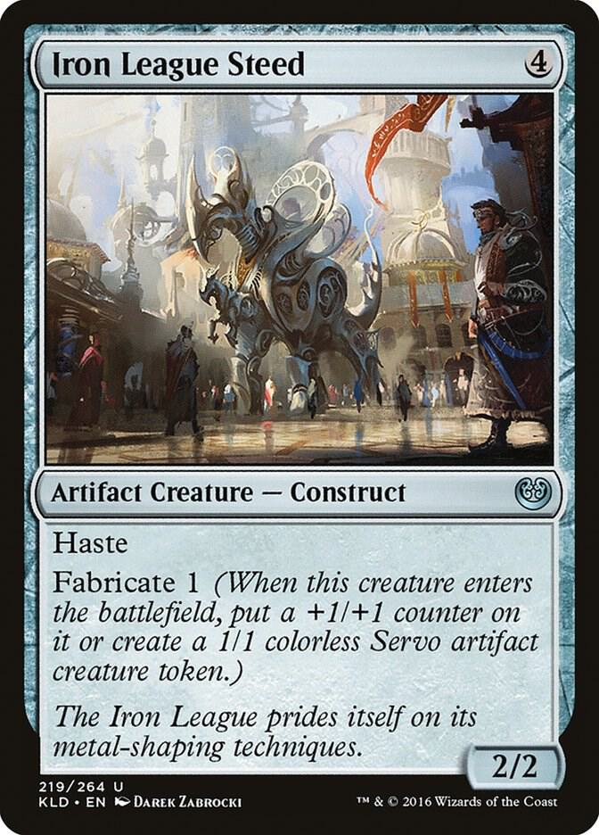 Iron League Steed 219 card from Kaladesh