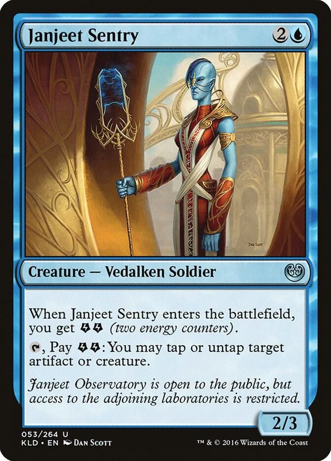 Janjeet Sentry 53 card from Kaladesh