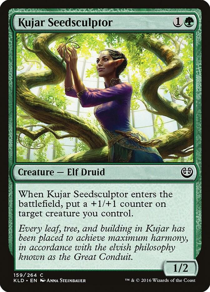 Kujar Seedsculptor 159 card from Kaladesh
