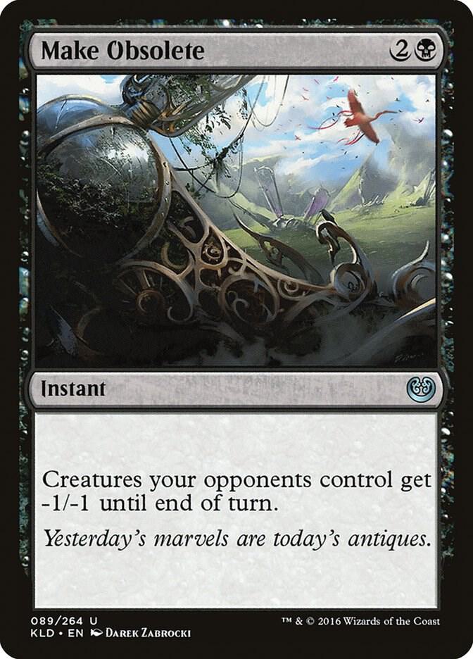 Make Obsolete 89 card from Kaladesh