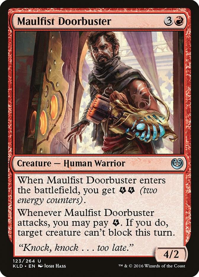 Maulfist Doorbuster 123 card from Kaladesh