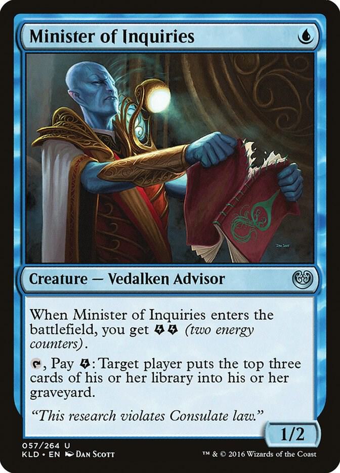 Minister of Inquiries 57 card from Kaladesh