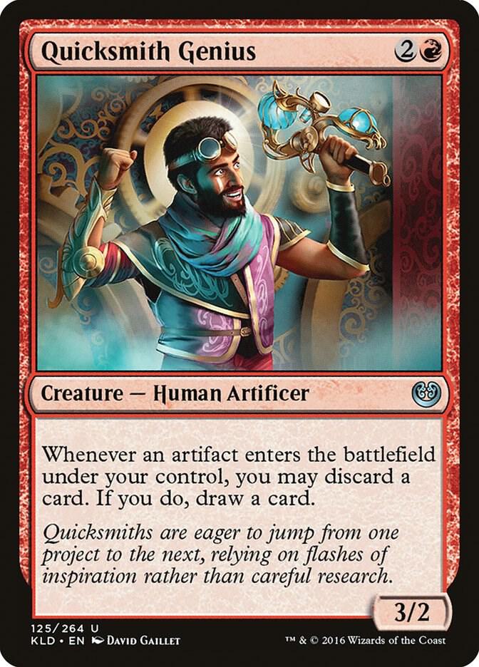 Quicksmith Genius 125 card from Kaladesh