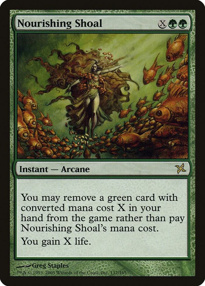Nourishing Shoal 137 card from Betrayers of Kamigawa