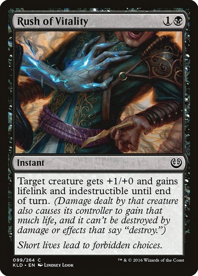 Rush of Vitality 99 card from Kaladesh
