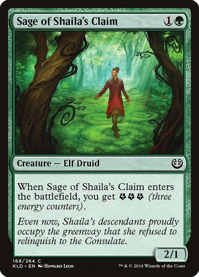 Sage of Shaila's Claim 168 card from Kaladesh
