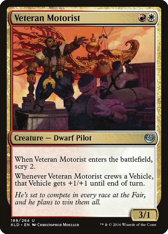 Veteran Motorist 188 card from Kaladesh