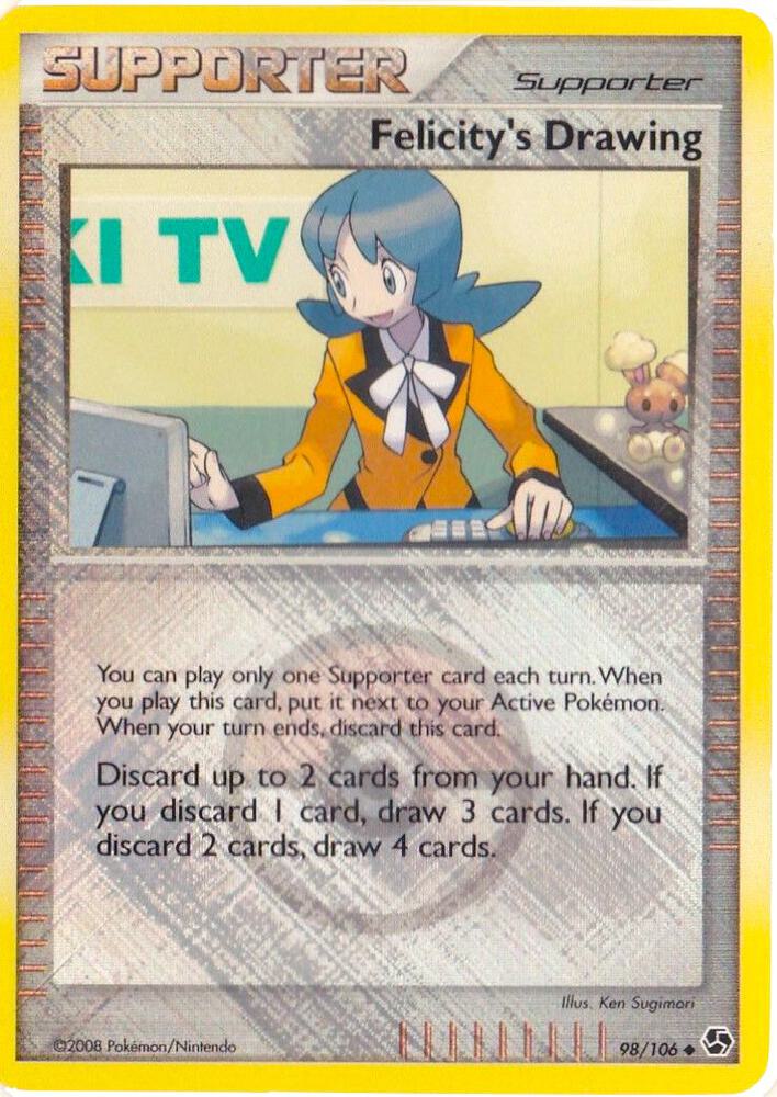 Felicity's Drawing - 098/106 (League Promo) 98/106 card from League & Championship Cards
