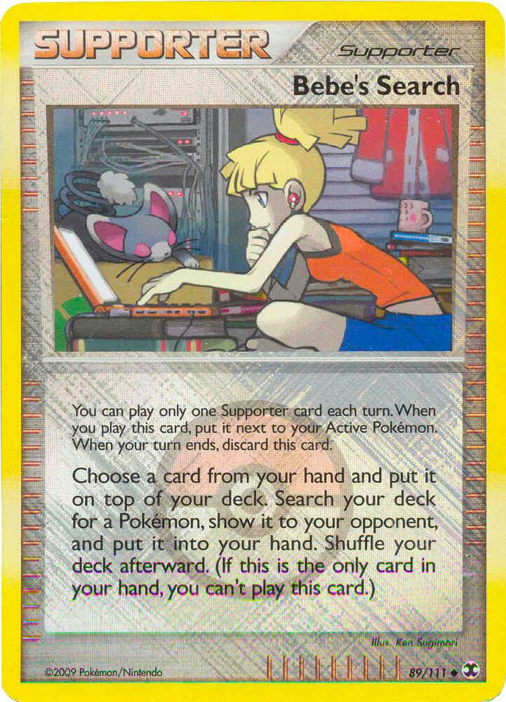 Bebe's Search - 89/111 (League Promo) 089/111 card from League & Championship Cards