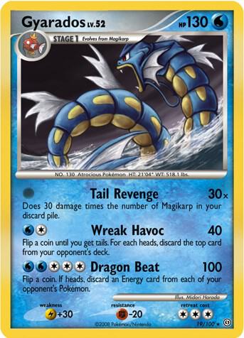 Gyarados - 19/100 (DP Stormfront) 019/100 card from Deck Exclusives