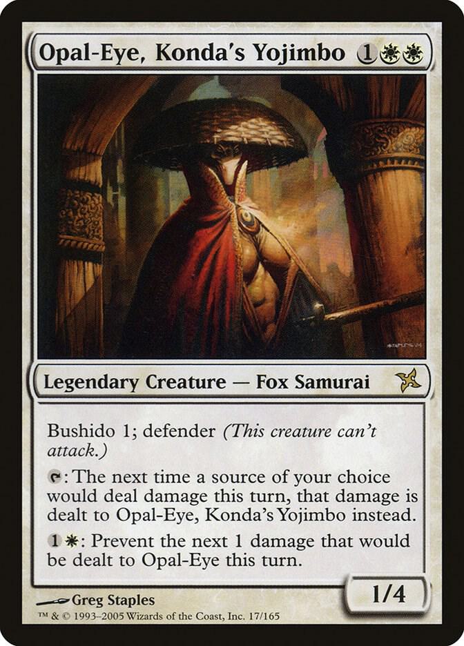Opal-Eye, Konda's Yojimbo 17 card from Betrayers of Kamigawa