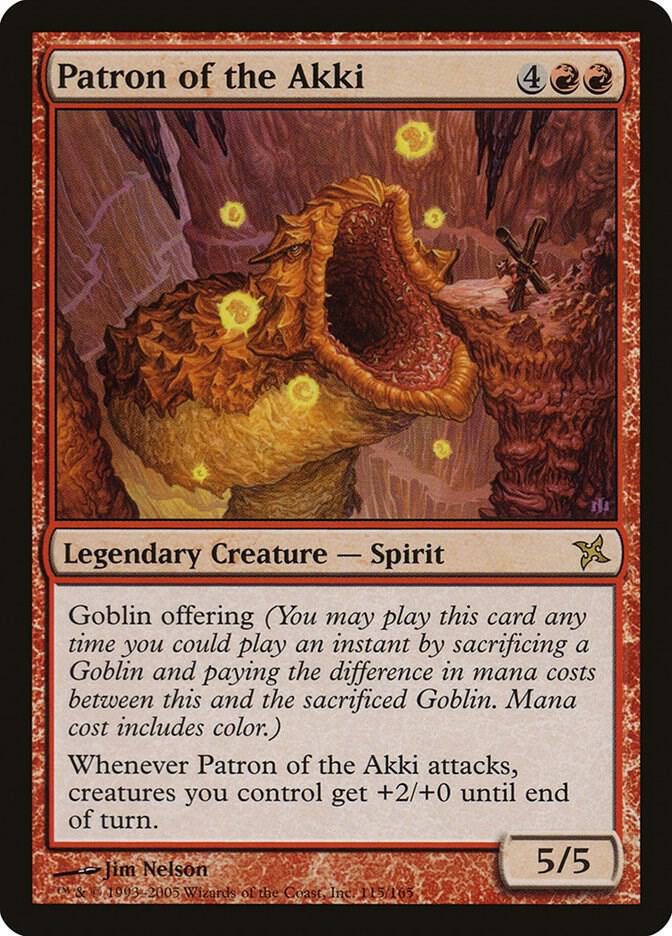 Patron of the Akki 115 card from Betrayers of Kamigawa