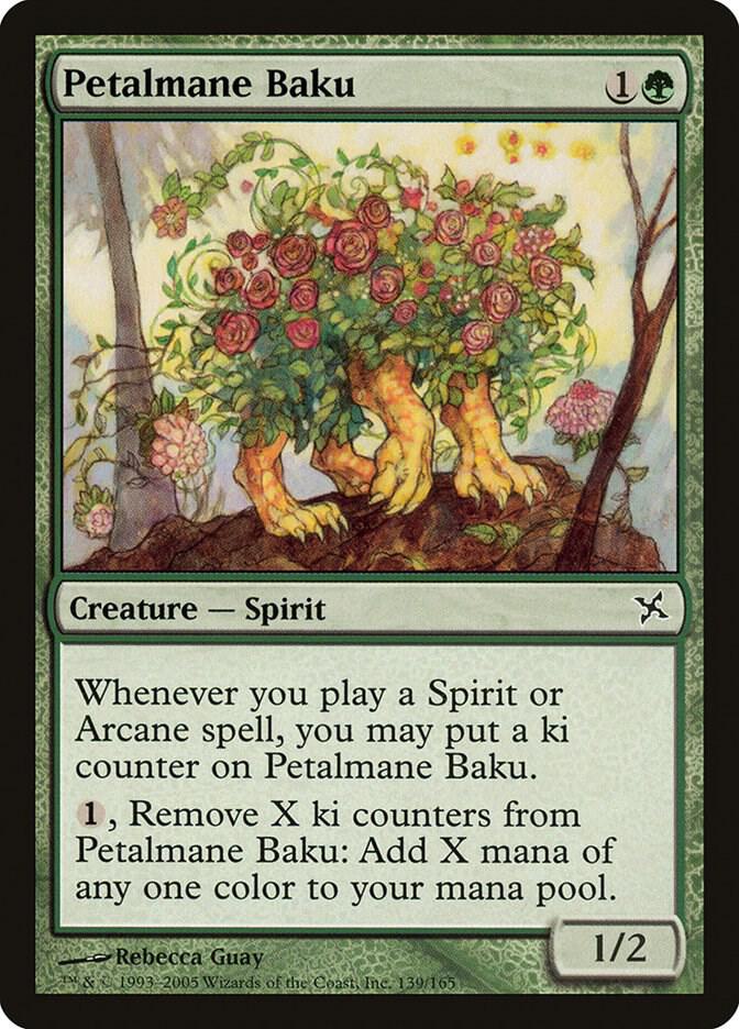Petalmane Baku 139 card from Betrayers of Kamigawa