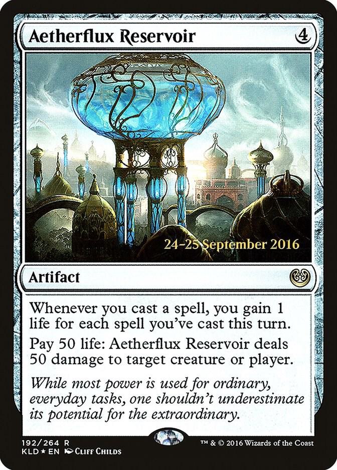 Aetherflux Reservoir 192 card from Prerelease Cards